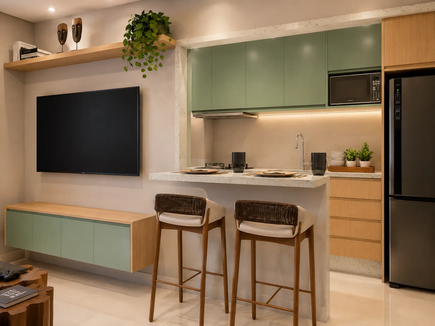 Cozinha e sala — foto 2